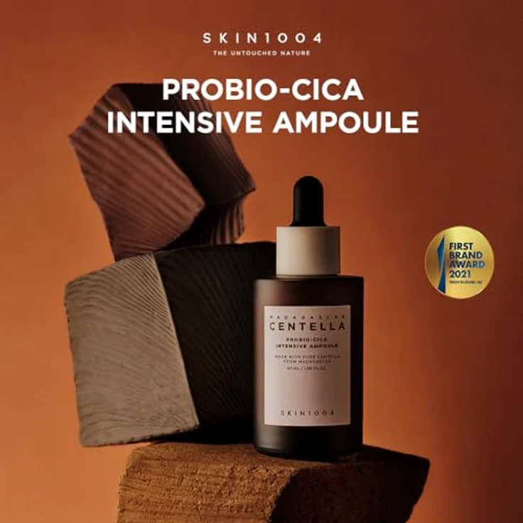 SKIN1004 Madagascar Centella Probio-Cica Intensive Ampoule 50ml, Hautbarrierepflege, Aufhellend und Anti-Falten, Alkoholfrei, Duft- und ätherische Ölfrei – Bild 2