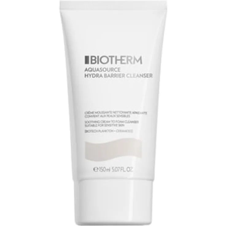 BIOTHERM Aquasource Hydra Barrier Cleanser, Gesichtsreinigungsschaum mit feuchtigkeitsspendender und beruhigender Formel, 150 ml
