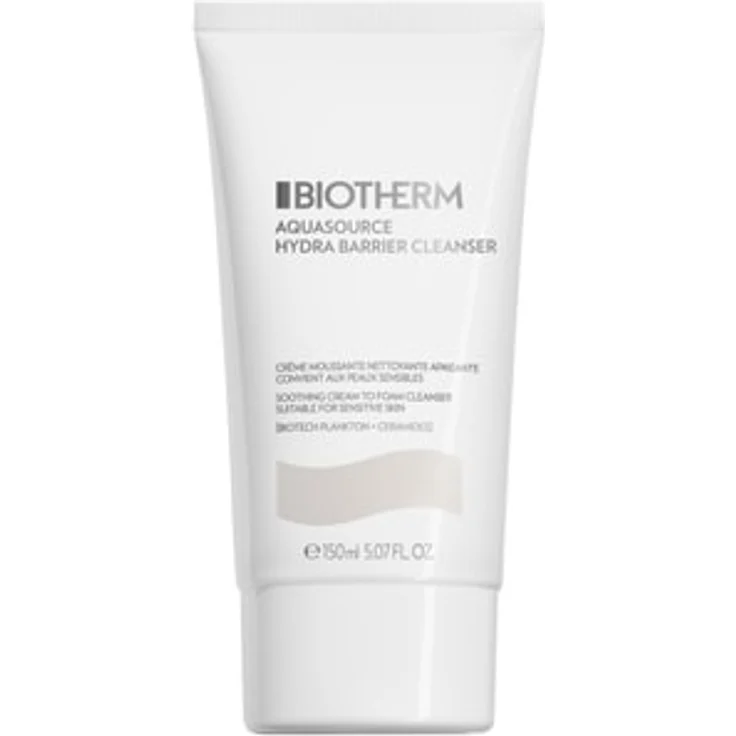 BIOTHERM Aquasource Hydra Barrier Cleanser, Gesichtsreinigungsschaum mit feuchtigkeitsspendender und beruhigender Formel, 150 ml