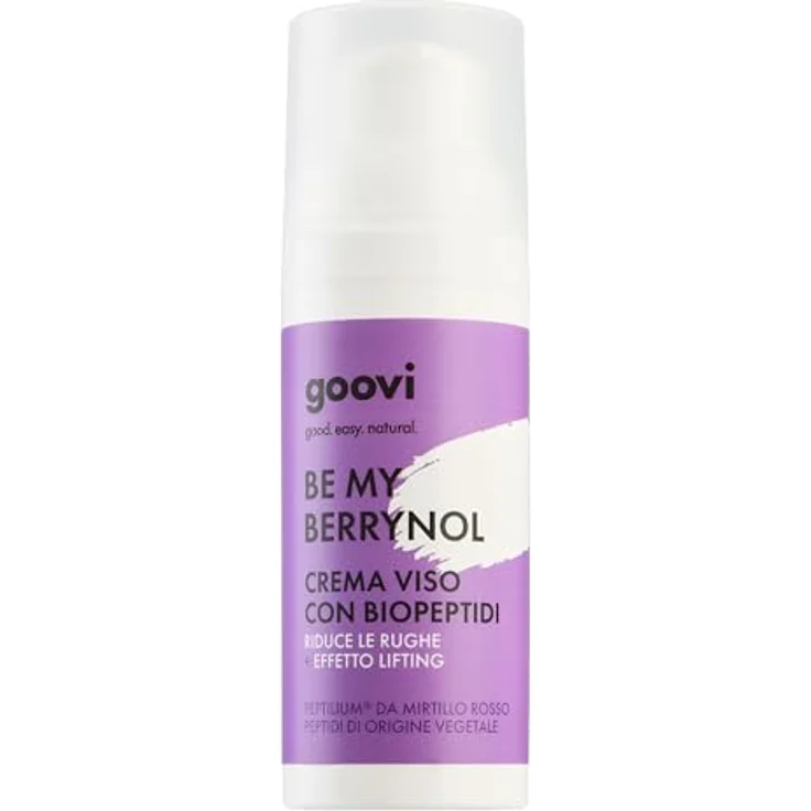 GOOVI Be My Berrynol Face Cream, Anti-Aging Gesichtscreme mit Biopeptiden und Hyaluronsäure, 50ml, straffende Gesichtspflege für alle Hauttypen – Bild 2