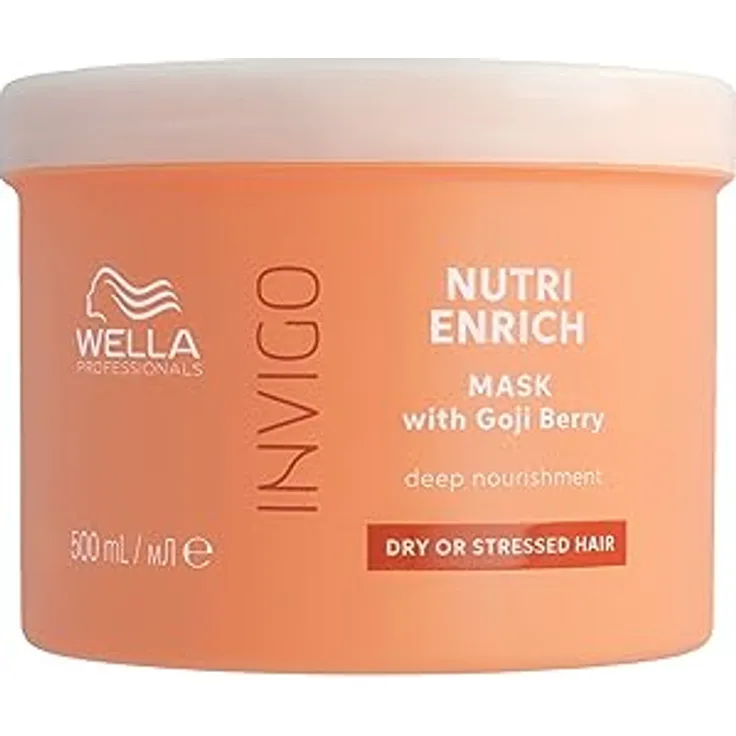 Wella Professionals Invigo Nutri Enrich Deep Nourishing Mask - tiefenwirksame Haarmaske mit Vitamin E und Panthenol - intensive Haarpflege für kaputtes Haar - glättende Haarkur gegen Frizz - 500 ml