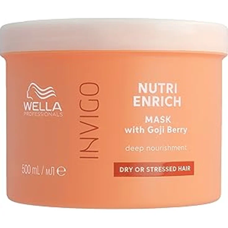 Wella Professionals Invigo Nutri Enrich Deep Nourishing Mask - tiefenwirksame Haarmaske mit Vitamin E und Panthenol - intensive Haarpflege für kaputtes Haar - glättende Haarkur gegen Frizz - 500 ml – Bild 1