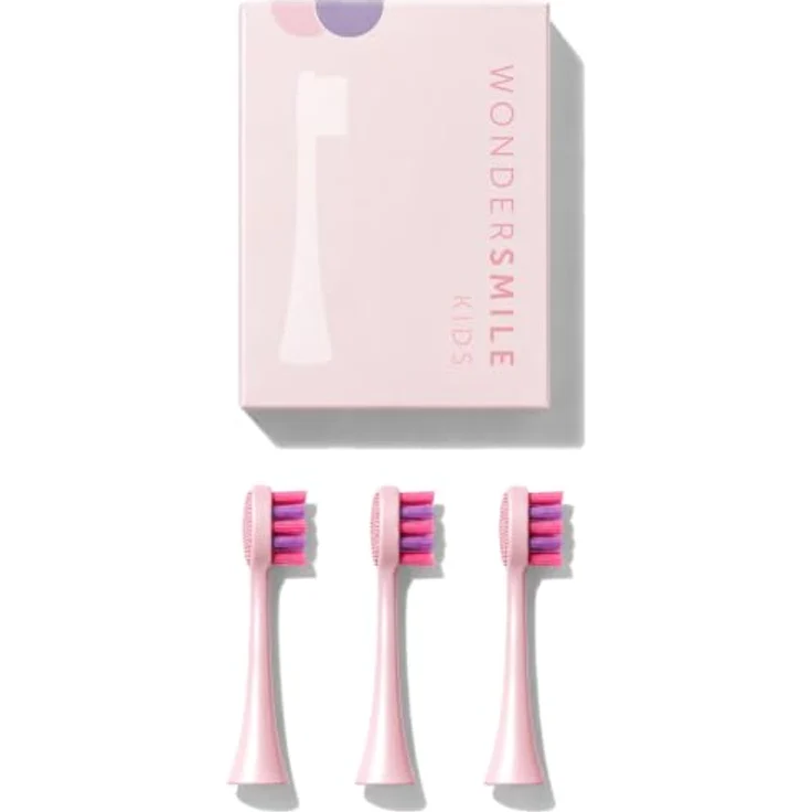 WonderSmile Kids Bürstenköpfe Fairy Rose, 3er Pack Ersatzbürstenköpfe extra weich für Schallzahnbürste – Bild 1