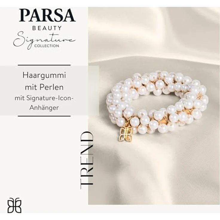 PARSA BEAUTY Haargummi mit Perle, Elegantes Accessoire für besondere Anlässe, 1 Stück – Bild 2