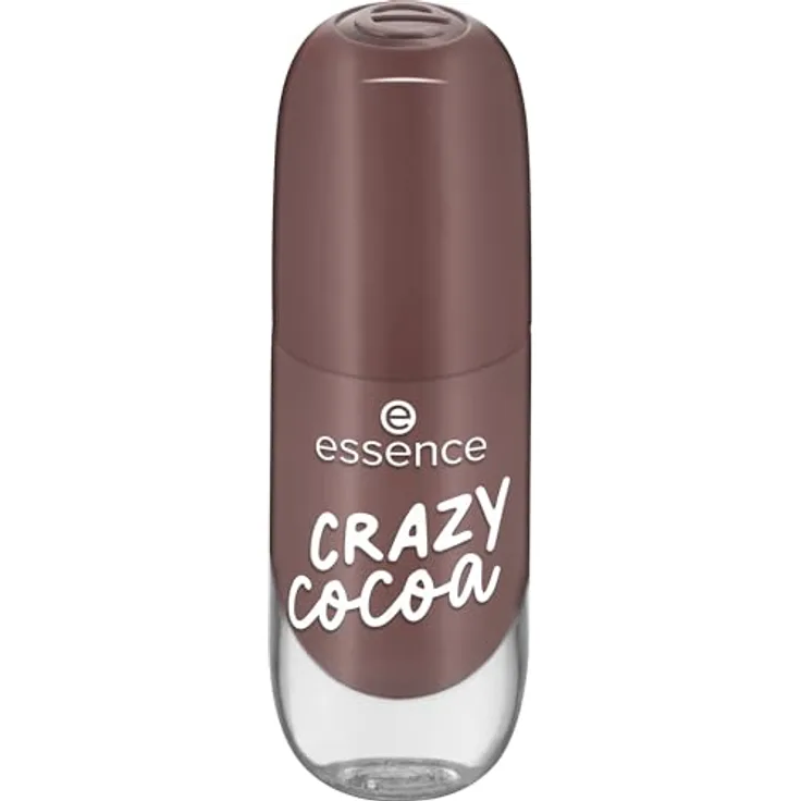 essence cosmetics gel nail colour, Gellack, Nagellack, Nr. 29 CRAZY cocoa, braun, langanhaltend, farbintensiv, gelig, glänzend, vegan (8ml)