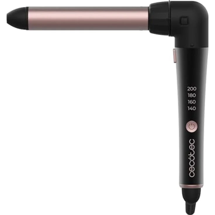 Cecotec SurfCare TwistWaves, Handbetriebener Lockenstab mit 25 mm Durchmesser, 90-Grad-Bogen, 43W, inklusive thermischem Handschuh, Tasche und 2 Clips – Bild 2