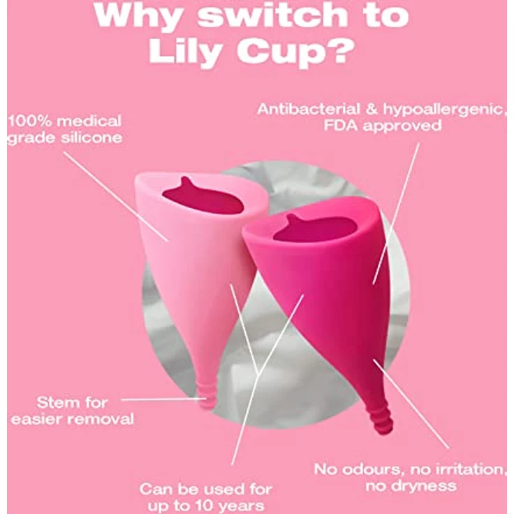 Intimina Lily Cup B Menstruationstasse, 32 ml, umweltfreundlich, hypoallergen, geeignet für Sport und Schwimmen – Bild 3