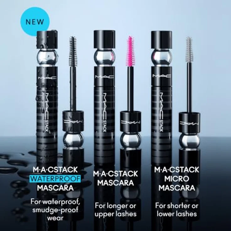 MAC Cosmetics M·A·CStack Waterproof Mascara, Wasserbeständige Wimperntusche für mehr Volumen, Farbton Black Stack, 12 ml – Bild 7