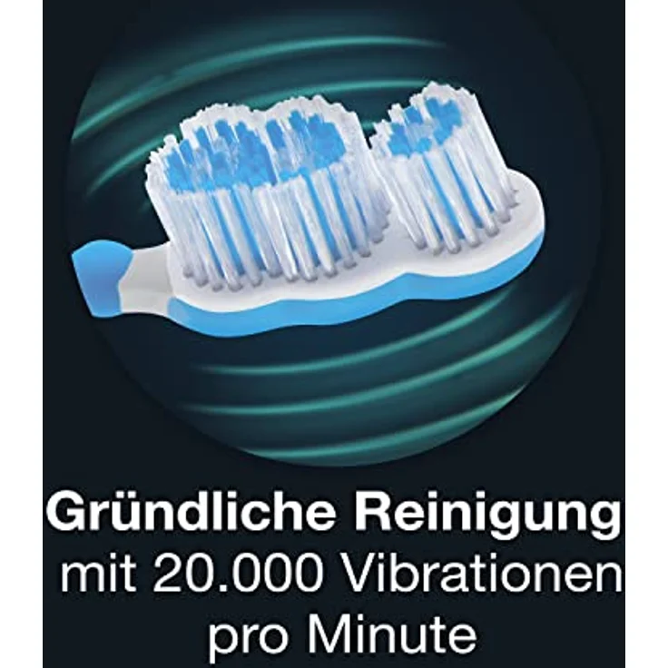 Dr. Best Optimierte Vibration Zahnbürste, Mittelhärte mit 20.000 Vibrationen pro Minute, blau – Bild 8