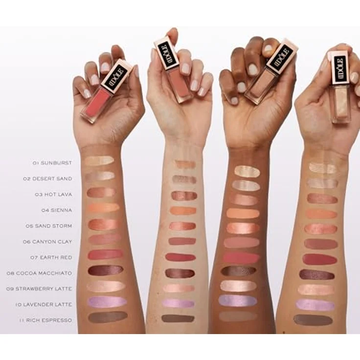 Lancôme Idôle Tint, Flüssiger Lidschatten in Farbton 09 Strawberry Latte, 7 ml – Leichte Textur mit langem Halt, ideal zum Hervorheben und Modellieren der Gesichtszüge – Bild 5