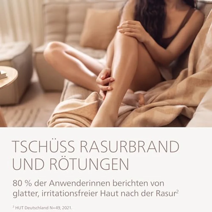 Philips Lady Shaver Series 8000, Elektrorasierer für nasse und trockene Anwendungen, kabellos mit 3 Aufsätzen und Trimmeraufsatz – Bild 3