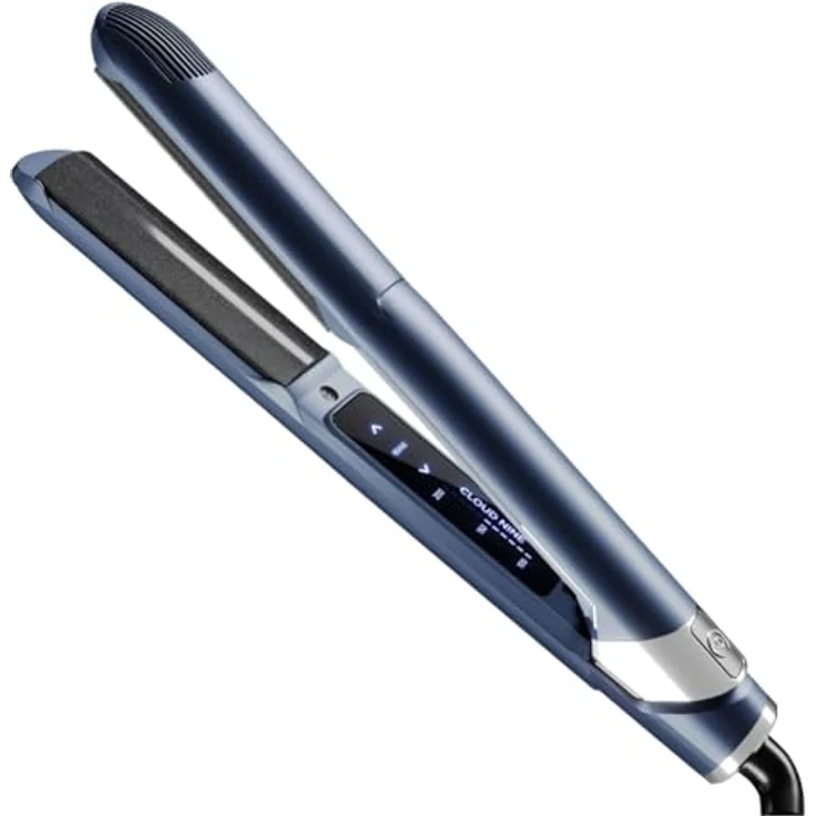 Cloud Nine 2-in-1 Contouring Original Iron, Glätteisen & Lockenstab mit gebogenen Sericite®-Platten, Revive Mode®, 11 Temperatureinstellungen (100–200 °C), Styling-Set inklusive Velvet Stylecase und Wet Hairbrush – Bild 2