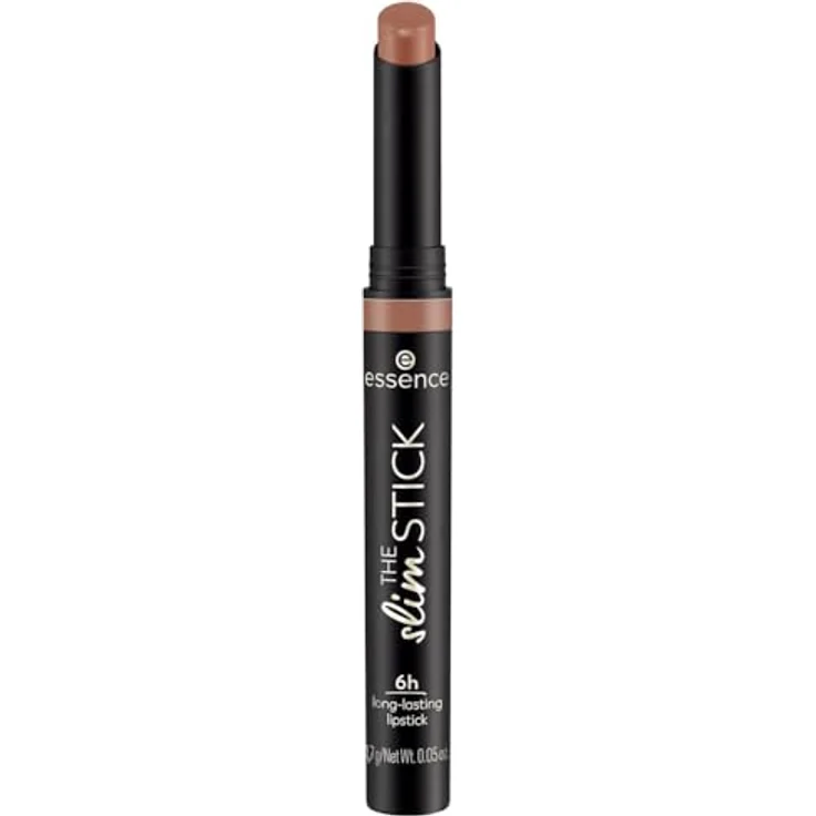 essence cosmetics THE slim STICK Lippenstift Nr. 101 Nude langanhaltend pflegend Expressergebnis farbintensiv matt vegan 1er Pack (1.7g) – Bild 1