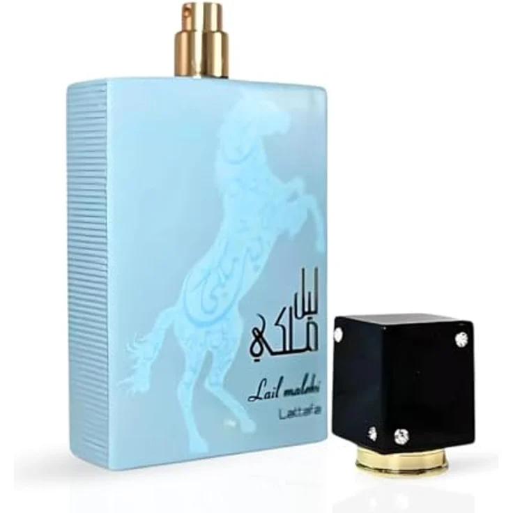 Lattafa Lail Maleki Maroccan Blue Eau de Parfum 100ml, Herrenduft mit Zitrus- und Gewürznoten, orientalische Amber- und Vanille-Akkorde – Bild 4