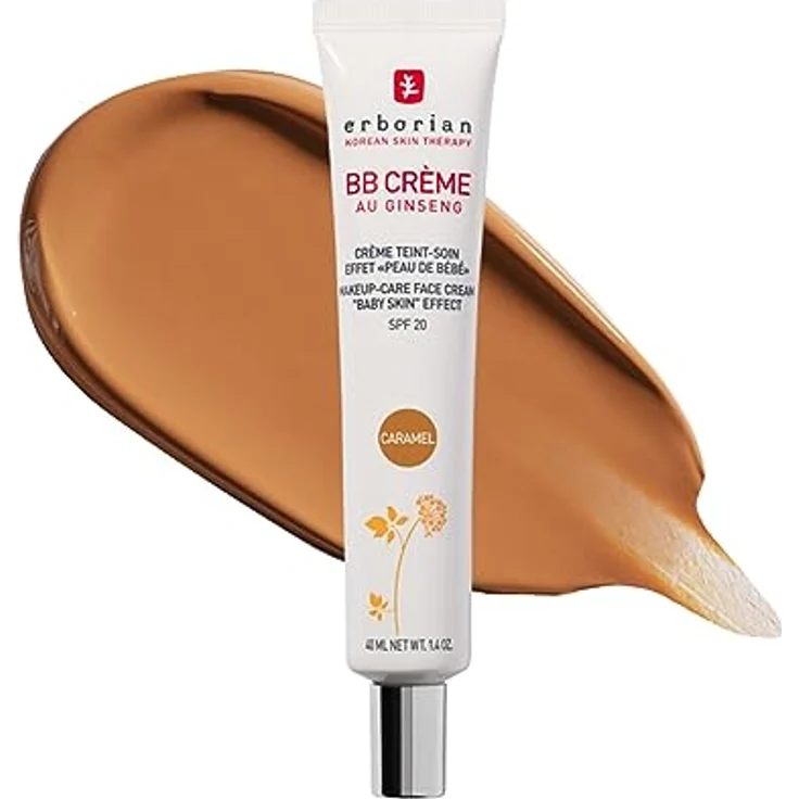 Erborian BB GINENGENSCREM - Wettbewerbscreme - "Baby Skin" Effektbehandlung - Koreanische kosmetische Behandlung 5 -in -1 für SPF 20 - Karamell - 40 ml – Bild 1