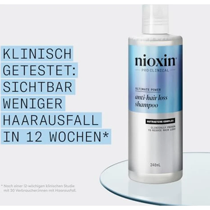 NIOXIN Anti-Hair Loss Shampoo – Shampoo gegen Haarausfall, mit Koffein, Niacinamid, 240 ml – Bild 5