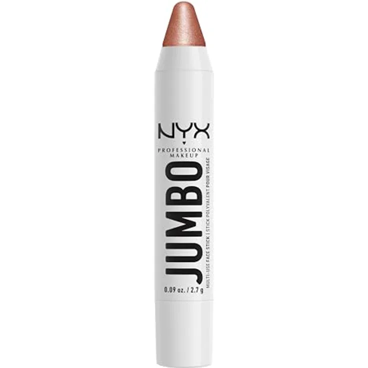 NYX Professional Makeup Jumbo Multi-Use Highlighter Stick, cremiger Highlighter mit intensivem Glow, Farbton 01 Coconut Cake, 2,7 g