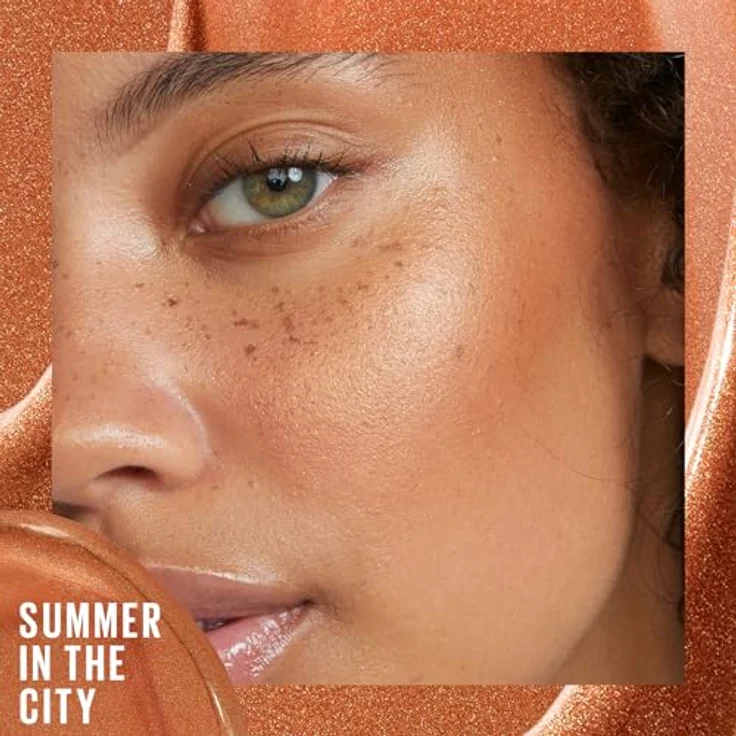 Maybelline New York Sunkisser Blush, Flüssiger Rouge für sonnengeküssten Glow, lichtreflektierende Perlen, Vitamin E, 12 Summer in the City, 4,7ml – Bild 5