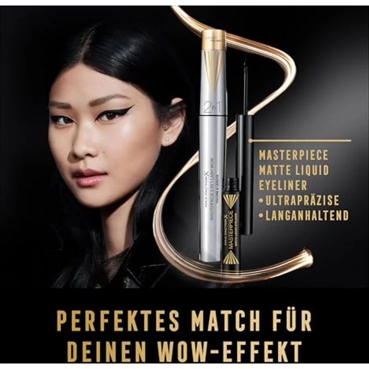 Max Factor Masterpiece Lash Wow Mascara, 2 in 1 Bürste für längere, geschwungenere und vollere Wimpern, Farbton Black Brown, 7 ml – Bild 13
