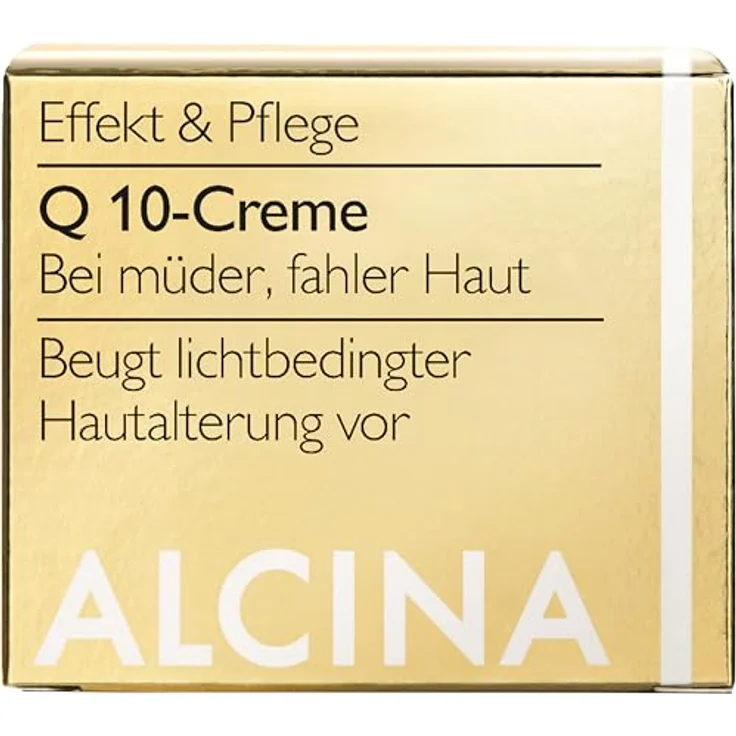 ALCINA Q10-Creme 50 ml - Anti-Aging Gesichtscreme mit Q10, Vitamin E und Sheabutter - Beugt lichtbedingter Hautalterung vor, für strahlend schöne Haut – Bild 2