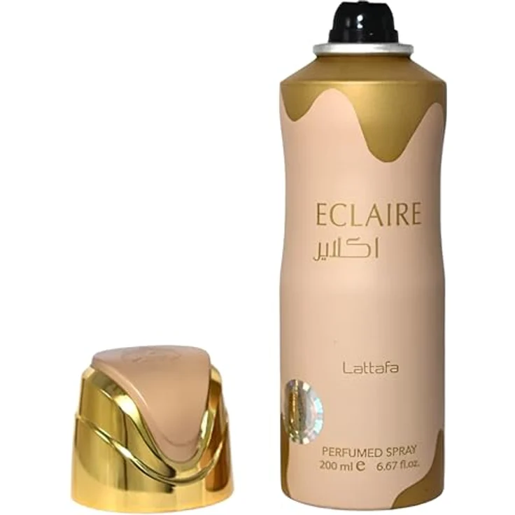Lattafa Eclaire Unisex Body Spray, 200ml, süßer Gourmand-Duft mit Karamell und Vanille – Bild 2