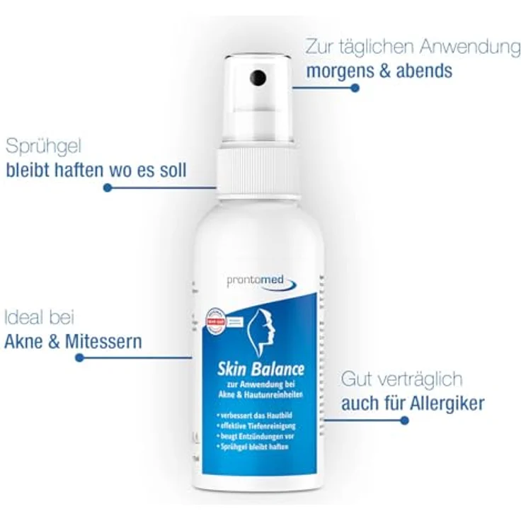 Prontomed Skin Balance Innovation bei Akne & Hautunreinheiten | 75ml, anhaftendes Sprühgel – Bild 2