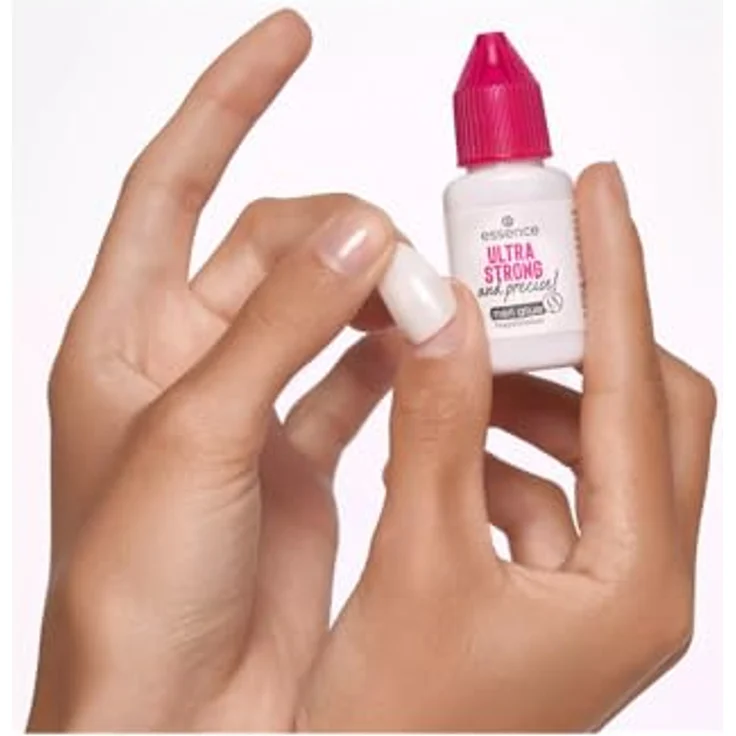 essence ULTRA STRONG & precise! Fingernagelkleber, 8 g, schnelltrocknend, vegan, ergonomischer Pinsel – Bild 5
