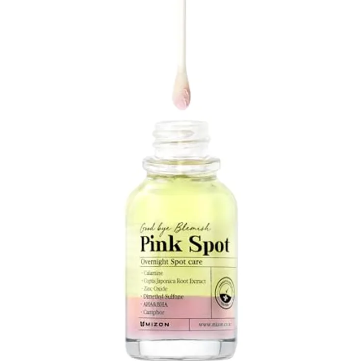 Mizon Pink Spot, Anti-Pickel-Pflege für Damen, 19 ml – bewährte Intensivformel zur Pickelbekämpfung mit Talgreduzierung und Hautschutz