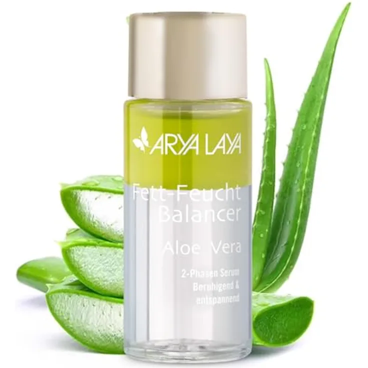 ARYA LAYA Fett-Feucht Balancer Aloe Vera, 50 ml – 2-Phasen Serum für viele Hauttypen, beruhigend und entspannend, vegan
