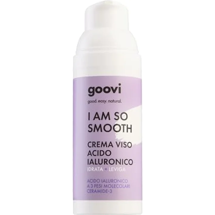 GOOVI I Am So Smooth Hyaluronic Acid Face Cream, Feuchtigkeitspflege mit 3-fach Hyaluronsäure & Ceramiden, strafft und festigt die Haut, 50ml – Bild 3