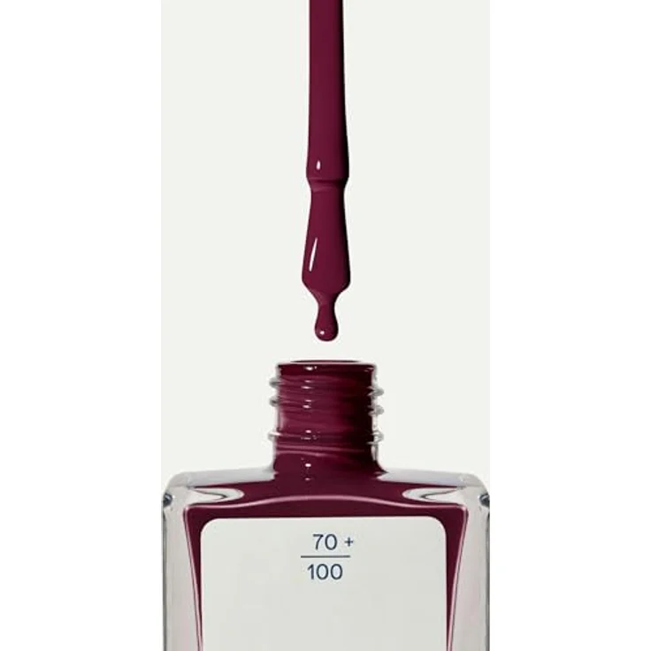 KORRES No No Nail Polish 59 Burgundy Red, veganer 10-Free Nagellack mit Gel-Effekt, hoher Deckkraft, splitterfest und brillantem Glanz, 11 ml – Bild 2