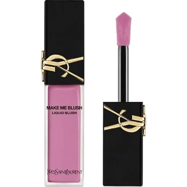 Yves Saint Laurent Make Me Blush Flüssiger Rouge, leichte Textur, lang anhaltend, 15 ml, Farbe 66 Fuchsia Fling – Bild 1