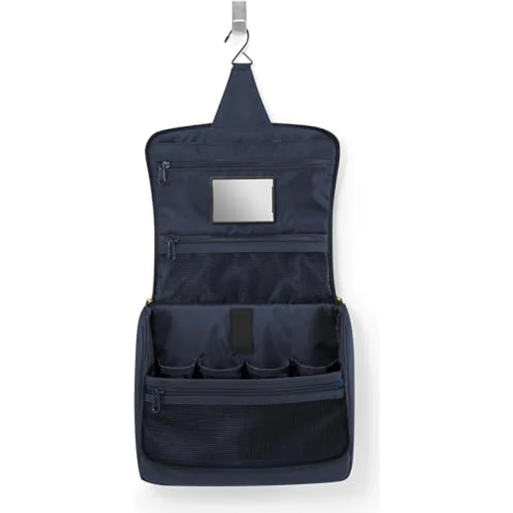 reisenthel toiletbag XL Midnight Gold, Kulturbeutel mit Haken, wasserabweisend, 4L Volumen, abnehmbarer Spiegel – Bild 3