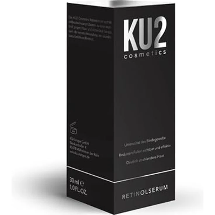KU2 Cosmetics Retinol Serum I Hochwirksames Anti-Aging Serum mit Retinol & Vitamin E I Gesichtspflege gegen Falten & Pigmentflecken I Made in Germany I 30 ml – Bild 5