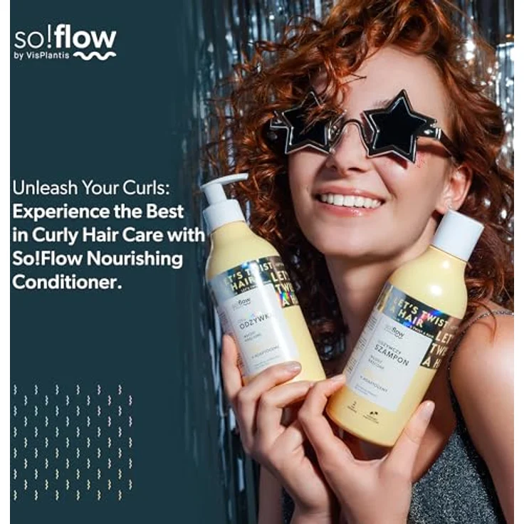 SO!FLOW Curly Hair Nourishing Conditioner, 400 ml, mit nährendem Leinöl für lockiges Haar – Bild 6