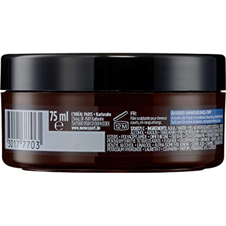 L'Oreal Men Expert Styling L'Oreal Men Expert Styling Barber Club Messy Look Matt Paste Haarwachs 75 ml – Bild 3