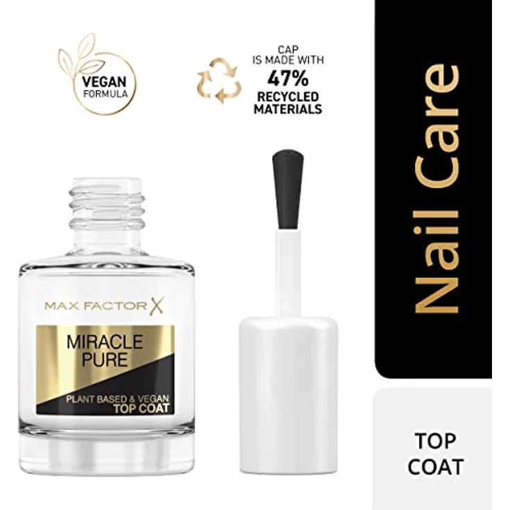 Max Factor Miracle Pure Nail Care Vegan Top Coat, 12 ml – Bild 2