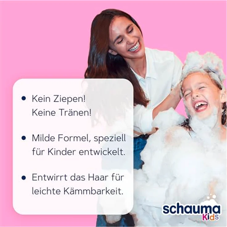 Henkel Schauma Kinder Shampoo und Balsam, Himbeereduft, pH-neutral, 250ml – Bild 3