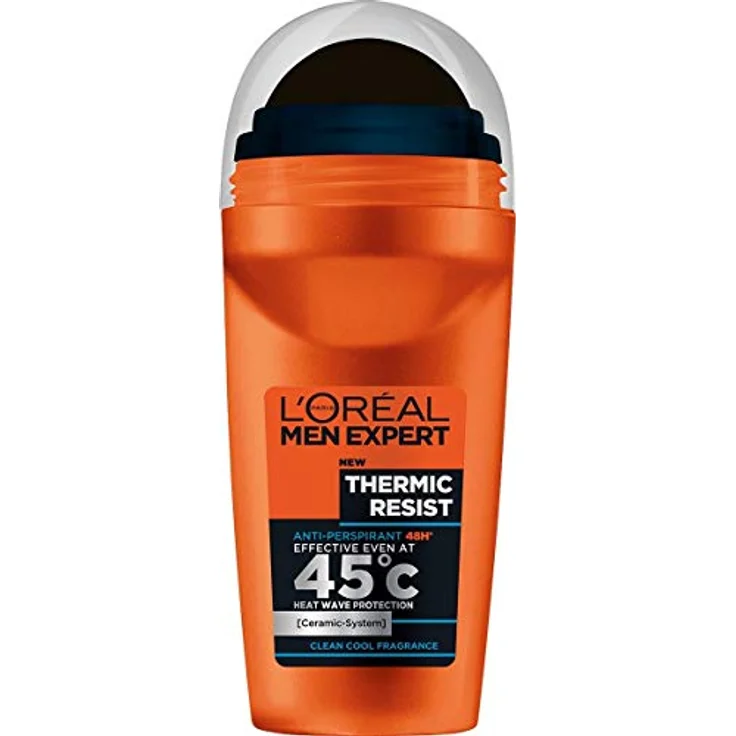 L'Oréal Paris Men Expert Antiperspirant Thermic Resist Dezodorant im Kugel, Schutz für 48H, 50ml
