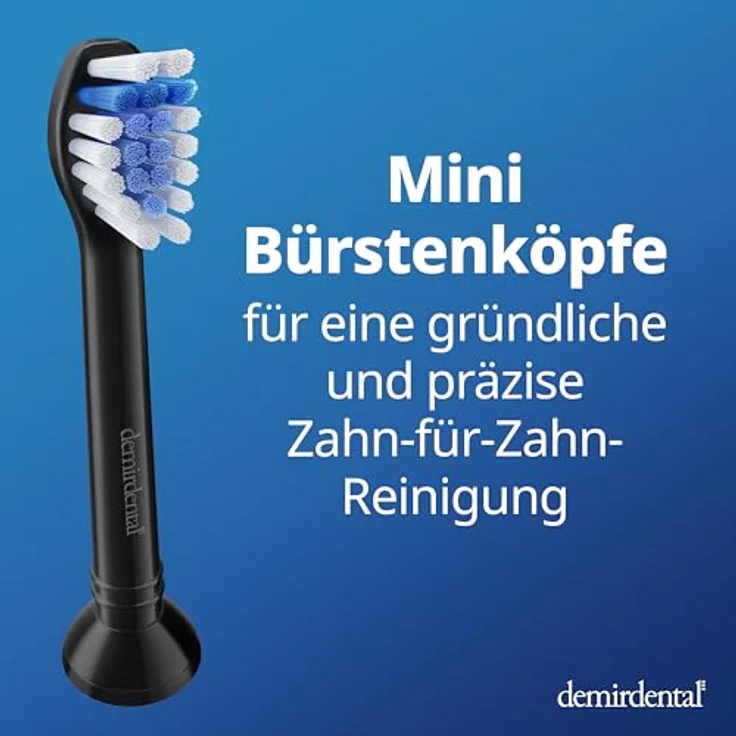 demirdental 8er Ersatzbürsten für Philips Sonicare Mini Sensitive, sanfte Reinigung mit konturierten Borsten und hygienischer Verpackung – Bild 4