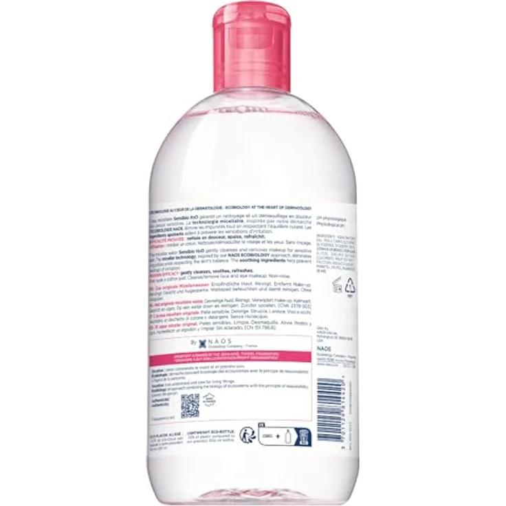 Bioderma Sensibio H2O Limited Edition by Victoria Beckham, 500 ml beruhigendes Mizellenwasser, reinigt sanft und hydratisiert, für empfindliche Haut – Bild 2