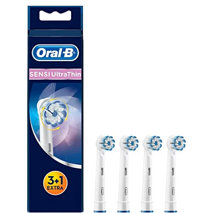 Oral-B Sensi UltraThin Aufsteckbürsten, mit ultra-dünnen Borsten für unsere sanfteste Reinigung, 3+1er-Pack – Bild 2