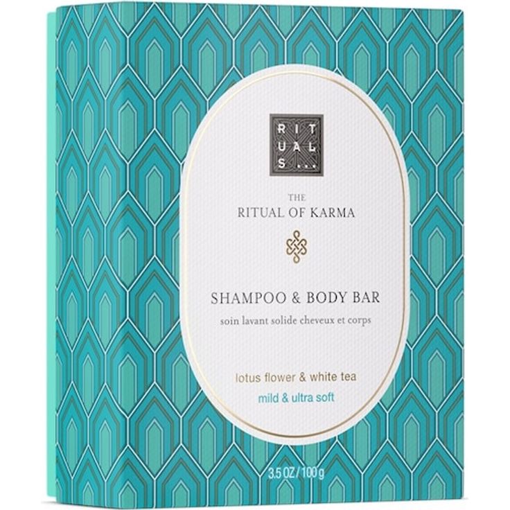 RITUALS The Ritual Of Karma Shampoo & Body Bar, Handseife mit Tee und Lotusblüten, 100 g für Damen