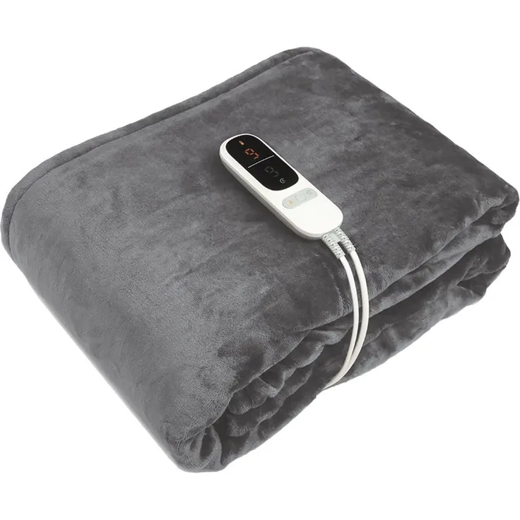 Sonnenkönig Heizdecke Lenny, 160W Fleece-Wärmedecke mit Ladestation, Fernbedienung, 9 Temperaturstufen, Überhitzungsschutz, 160x180 cm, PTC-Heizsystem