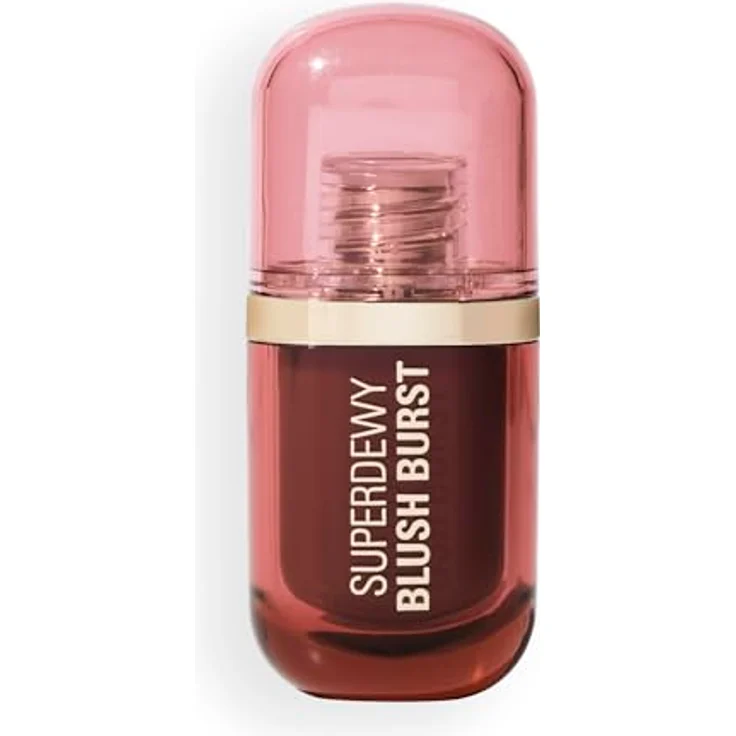 Revolution Superdewy Liquid Blush Burst, Aufbaubarer Flüssig-Blush mit Peptiden & Hyaluronsäure, vegan & tierversuchsfrei, Caramel Cooler Bronze, 4,2 ml – Bild 2