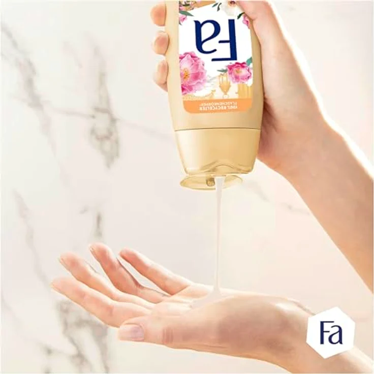 FA Duschgel Oriental Moments (1x 250ml), Pflegende Duschcreme mit 95% natürlichen Inhaltsstoffen, Wüstenrose & Sandelholz Duft – Bild 4