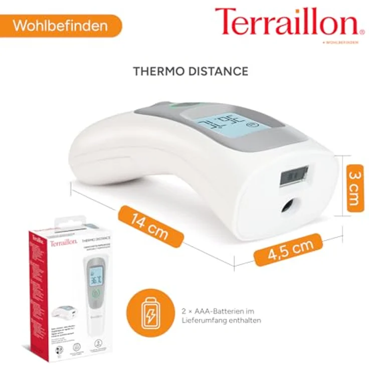 Terraillon HHT73130GB Fieberthermometer, zum Messen von erhöhter Körpertemperatur  – Bild 6