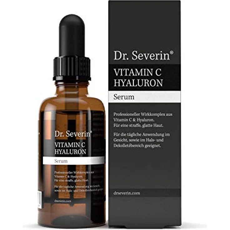 Dr. Severin® 50ml Ultra Serum: Vitamin C Hyaluron Serum Hochkonzentriert I Anti-Falten Booster Mit Hochmolekularer Hyaluronsäure I Vor Dem Ausgehen Anwenden – Bild 1