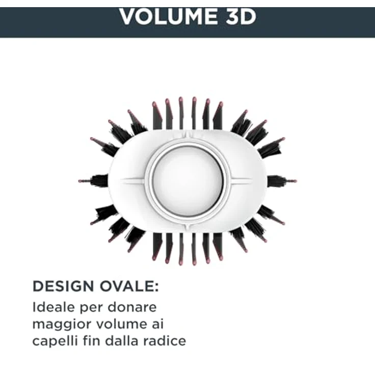 Rowenta CF6135F0, Warmluftbürste mit Keramikbeschichtung, 800 Watt, drei Temperaturstufen, Ionen-Technologie zur Frizz-Reduzierung – Bild 5
