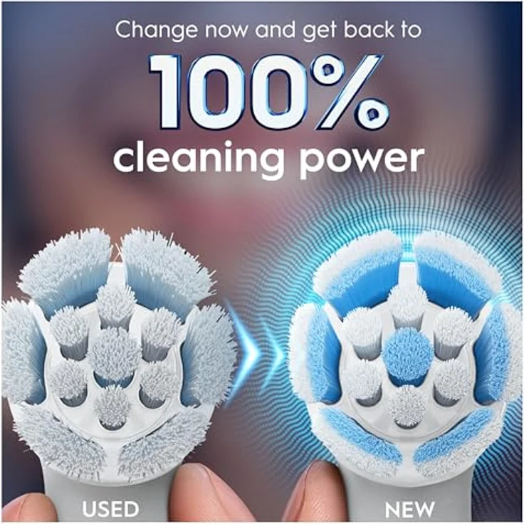 Oral-B iO Series Gentle Care Ersatzbürsten, Original runde Bürstenköpfe, für empfindliches Zahnfleisch, 3, mit farbwechselnden Borsten – Bild 7